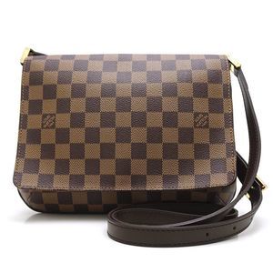 Louis Vuitton Damier Musette Tango Long Shoulder Ebene Brown